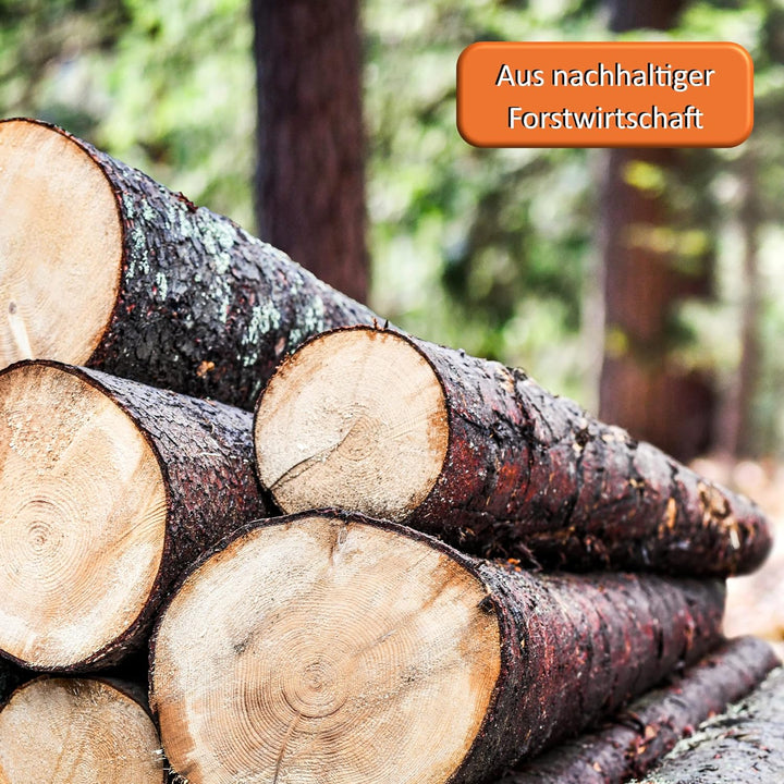 BTT-MHS Brennholz Mischholz(ca. 33cm) 20kg getrocknet Kamin Ofen Stammholz Feuerholz Grillholz 33 cm
