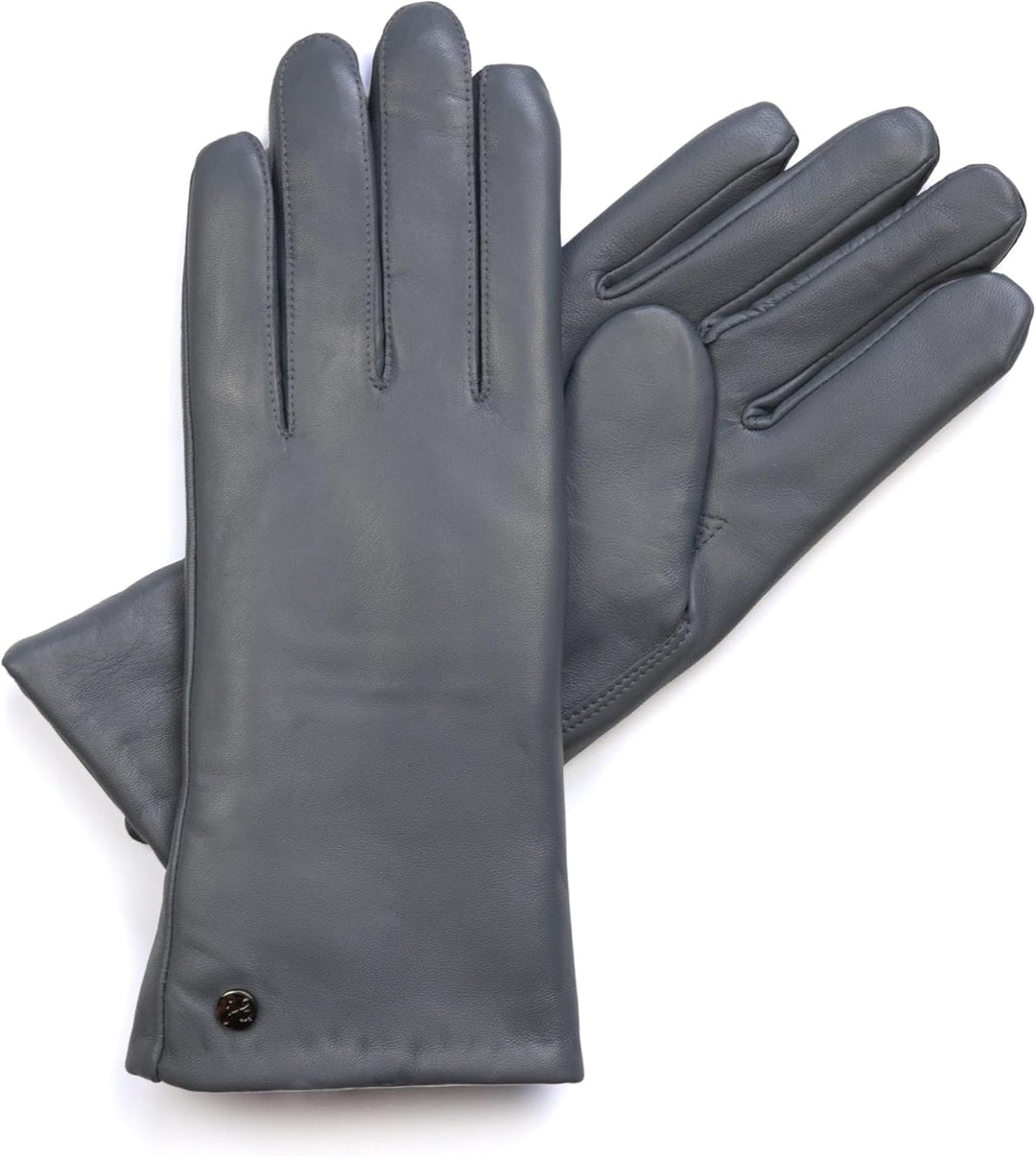 Exklusive Lederhandschuhe aus Lammnappa gefüttert mit Merino Lammfell, Touchscreen, langer Schnitt b