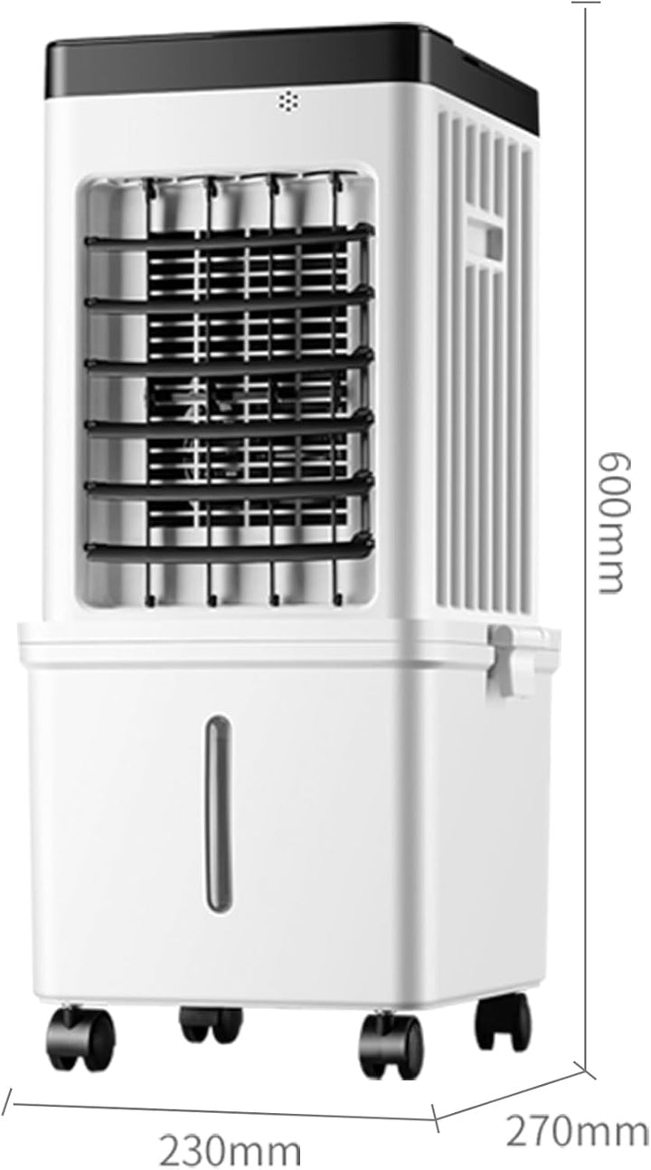 VLites Ventilator mit Wasserkühlung Fernbedienung Luftkühler Mobiler | 3 Geschwindigkeiten, 15L Wass