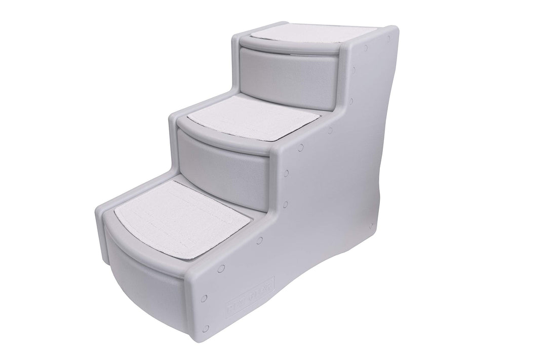 Pet Gear Easy Step III Haustiertreppe, 3 Stufen für Katzen/Hunde, abnehmbare, waschbare Teppichstufe