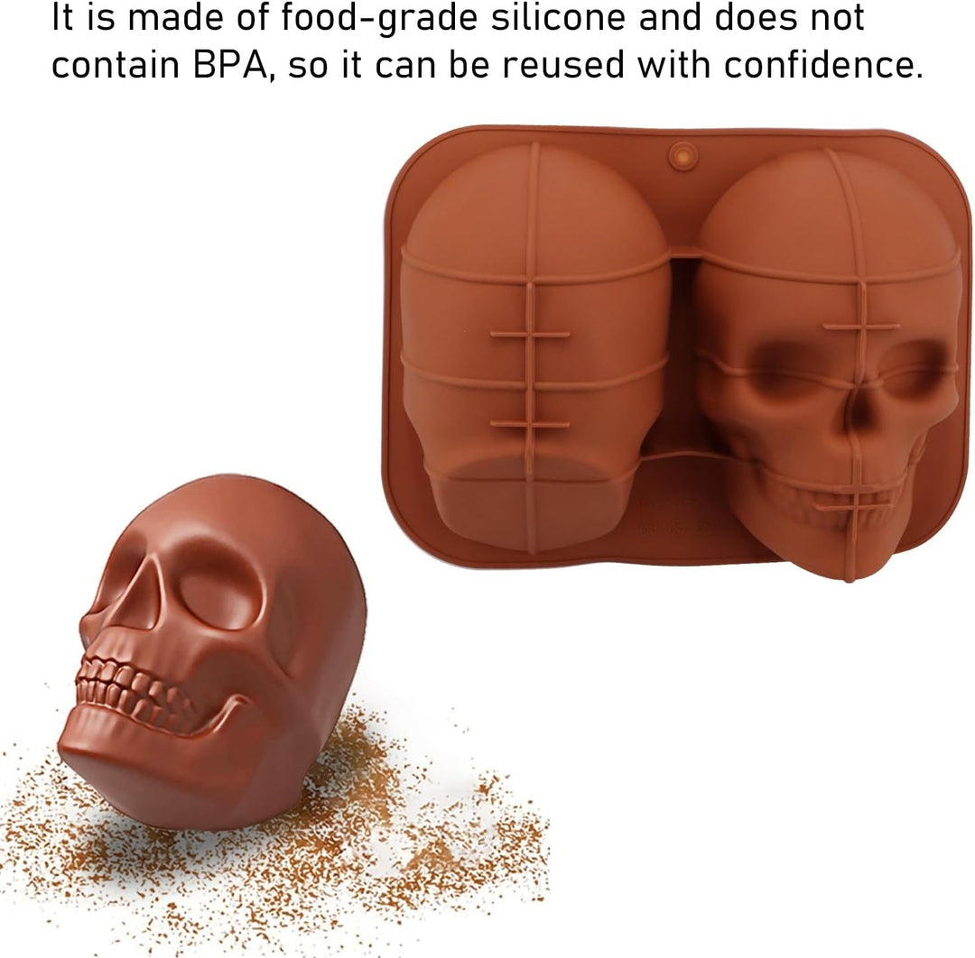 3D-Kuchenform in Totenkopfform Für Selbstgemachte Kuchendekoration Und Backen