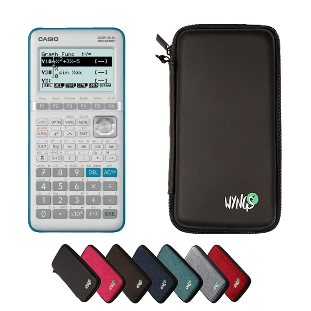 CALCUSO Sparpaket Schwarz vom Taschenrecher Casio Graph 35+ E II schwarz Casio Graph 35+EII, schwarz