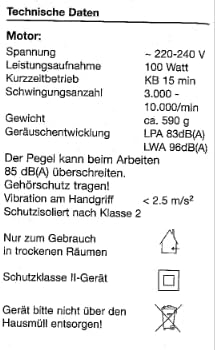 PROXXON Multitool/Eckenschleifer OZI/E Set - inklusive HSS-Trennblatt, Tauchsägeblatt 8 mm, Tauchsäg