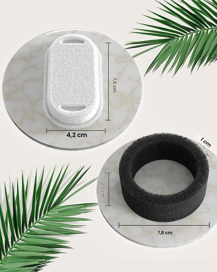 GIOTOHUN Filter für Katzenbrunnen, 12 Stück Filter + 12 Stück Schaumstofffilter für Trinkbrunnen für