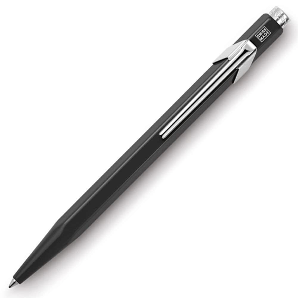 CARAN d'ACHE - Kugelschreiber 849 POPLINE - Schwarz mit Etui, 1 Stück (1er Pack) Schwarz1, Schwarz1