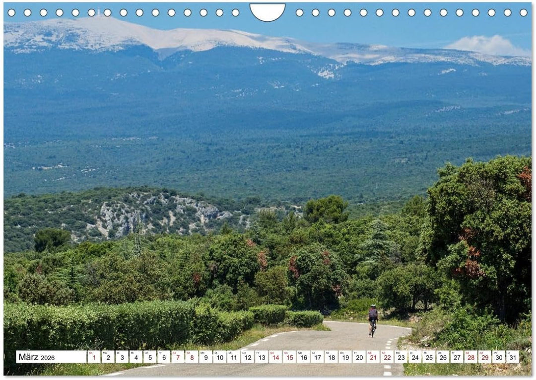 Mit dem Rennrad zum Mont Ventoux (Wandkalender 2026 DIN A4 quer), CALVENDO Monatskalender: Bilder vo