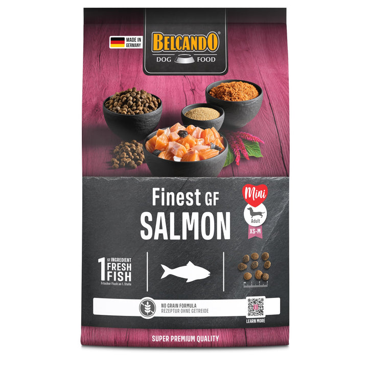 Belcando Finest GF Salmon [4 kg] getreidefreies Hundefutter | Trockenfutter für kleine &amp; mittlere Hu