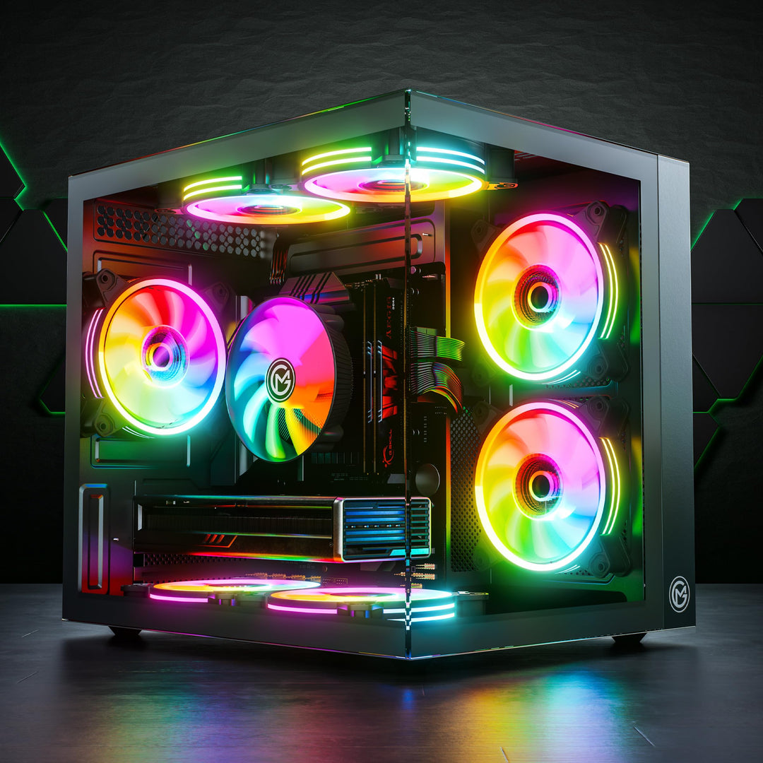 GameMachines HyperCube - Gaming PC - AMD Ryzen 7 5700X - GeForce RTX 4060-1TB SSD - 32GB DDR4 - WLAN