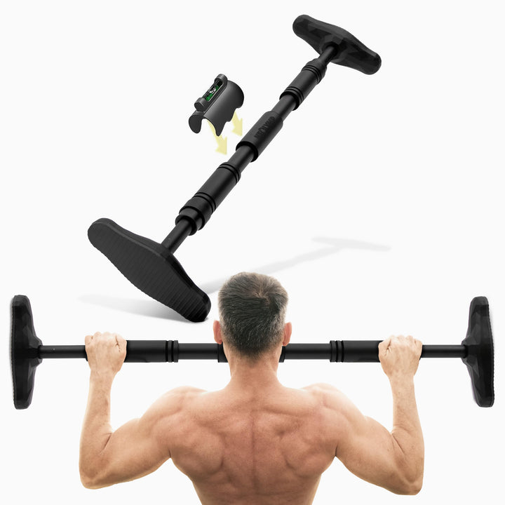 NEOLYMP Türreck Klimmzugstange ohne Schrauben mit Pull Up Bar E-Book - Verstellbare Klimmzugstange v