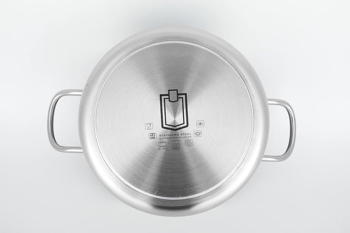 METRO Professional Gemüsetopf, Edelstahl, Ø 20 cm, 5 L, Höhe: 17.5 cm Induktion, Ofenfest (Ø 20 cm),