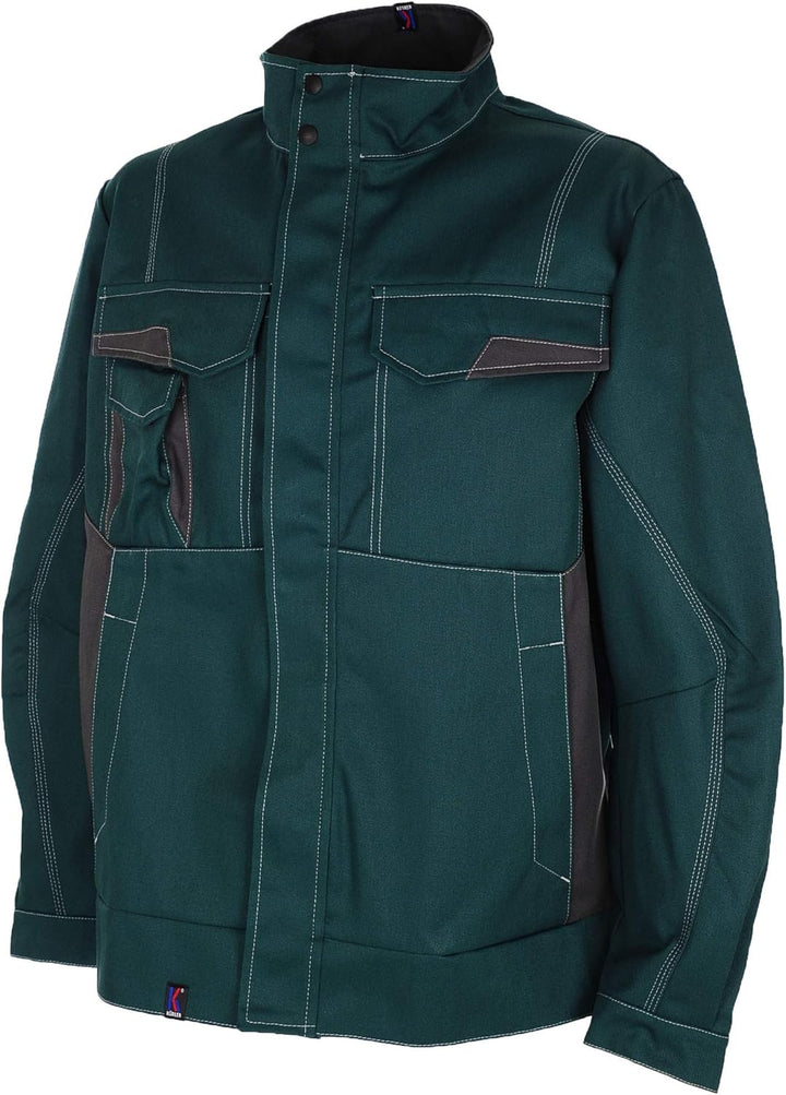 KÜBLER IMAGE DRESS NEW DESIGN Arbeitsjacke blau, Grösse 106, Herren-Arbeitsjacke aus verstärkter Bau