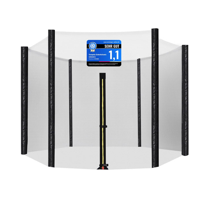 SONGMICS Trampolin Sicherheitsnetz Ø 244 305 366 cm, Ersatznetz, rundes Schutznetz für Gartentrampol