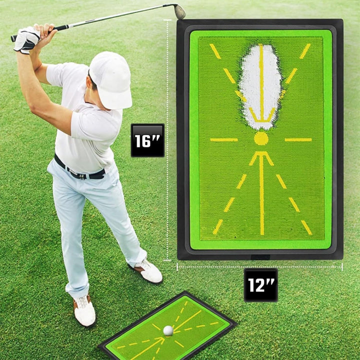 Golf-Schwingmatte – Sofortige Rückkehr | Indoor/Outdoor Trainingsmatte | rutschfeste Unterseite, lan