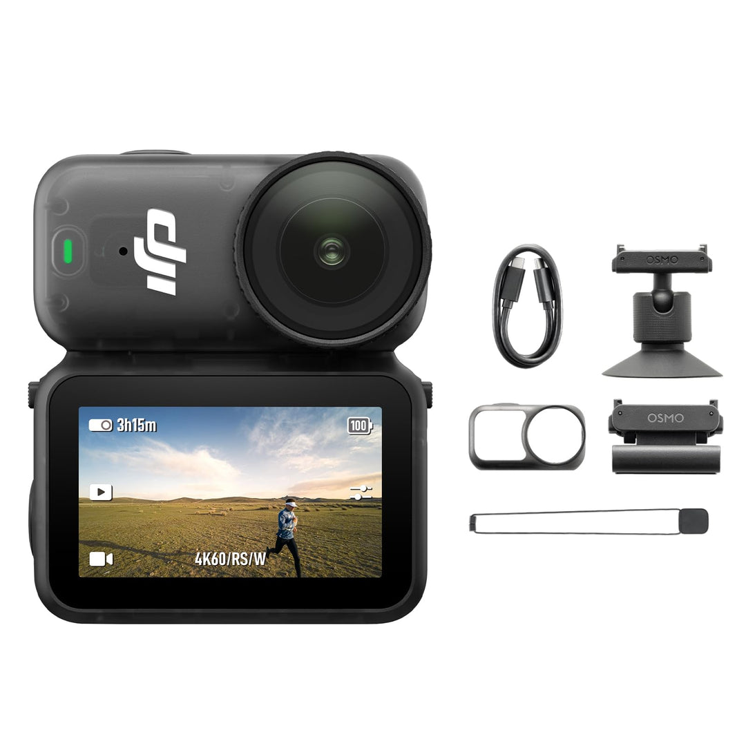 DJI Osmo Nano Standard Combo - 4K/60fps kleine Mini-Cam mit 1/1,3″ Sensor, 143° Weitwinkel-Video, 20