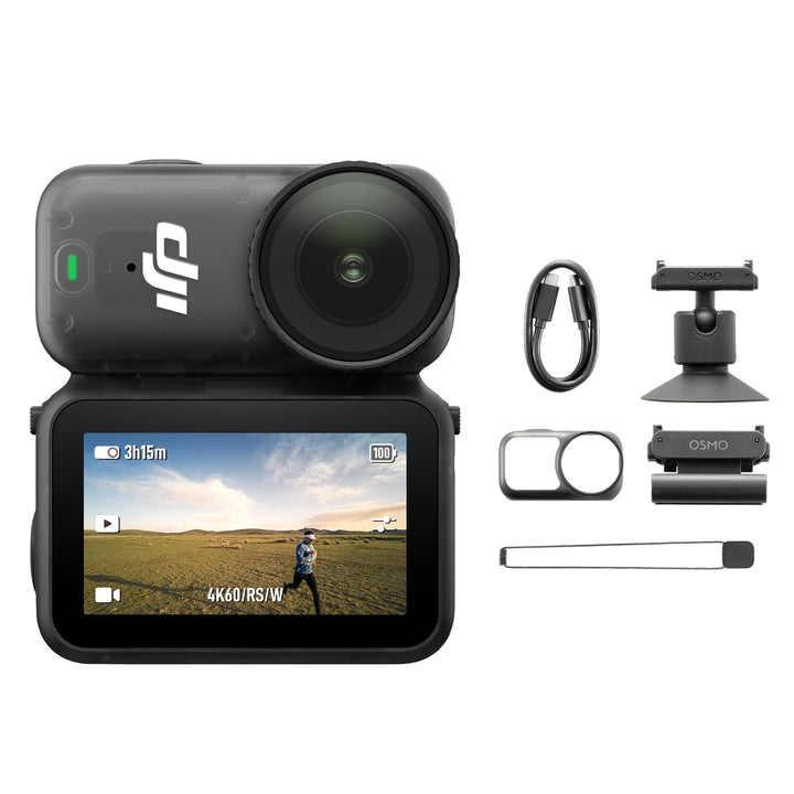 DJI Osmo Nano Standard Combo - 4K/60fps kleine Mini-Cam mit 1/1,3″ Sensor, 143° Weitwinkel-Video, 20