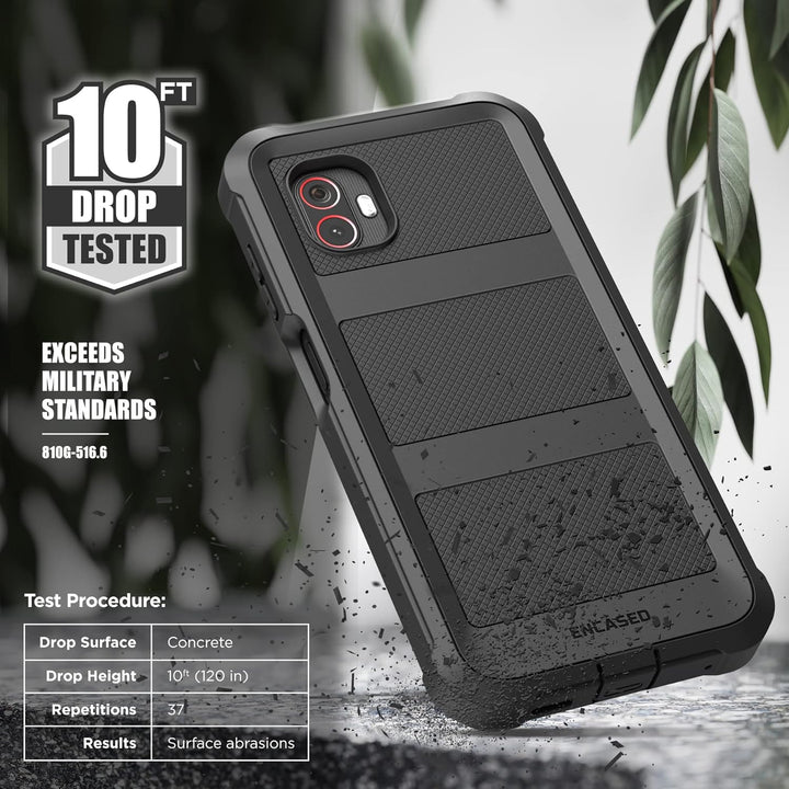 ENCASED Robuste Schutzhülle für Galaxy Xcover 6 Pro – Falcon-Serie, doppellagige, stossfeste Abdecku