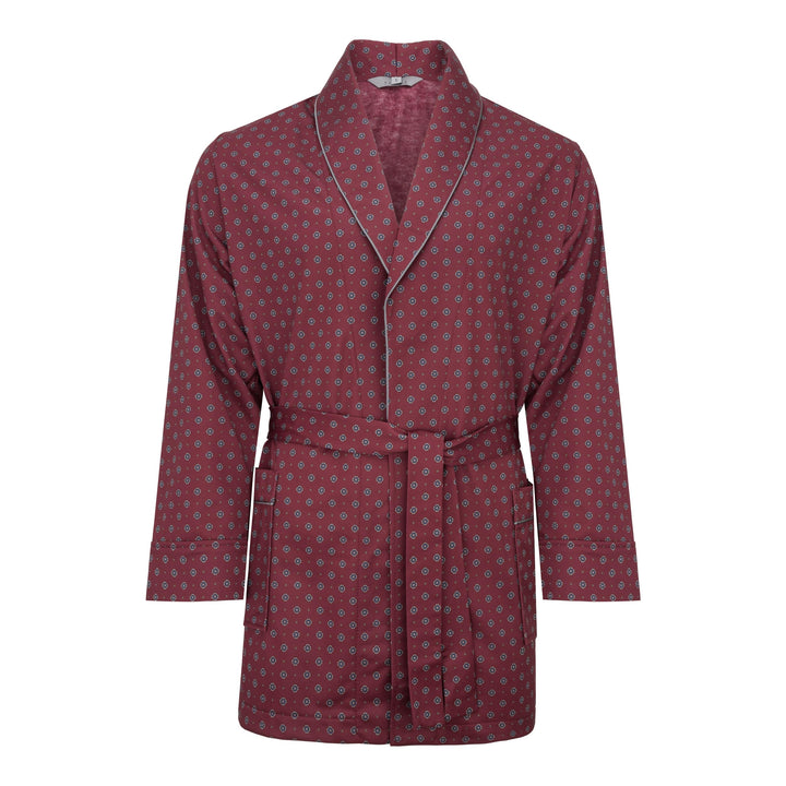 Herren Morgenmantel - Revise Brais RE-503 - Kurz - Dünn und leicht M Bordeaux Rot 601, M Bordeaux Ro