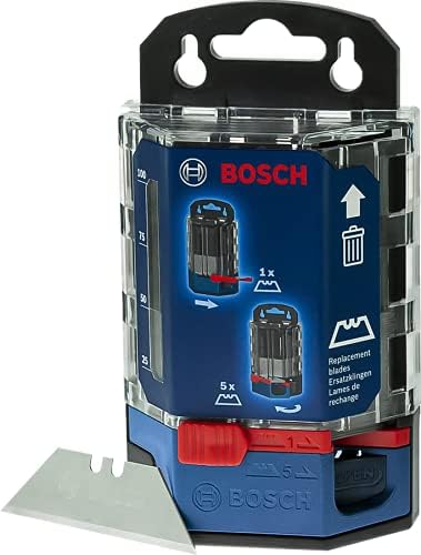 Bosch Professional 50 Ersatzklingen im Dispenser (Kompatibel mit Bosch Professional Trapezklingen Me