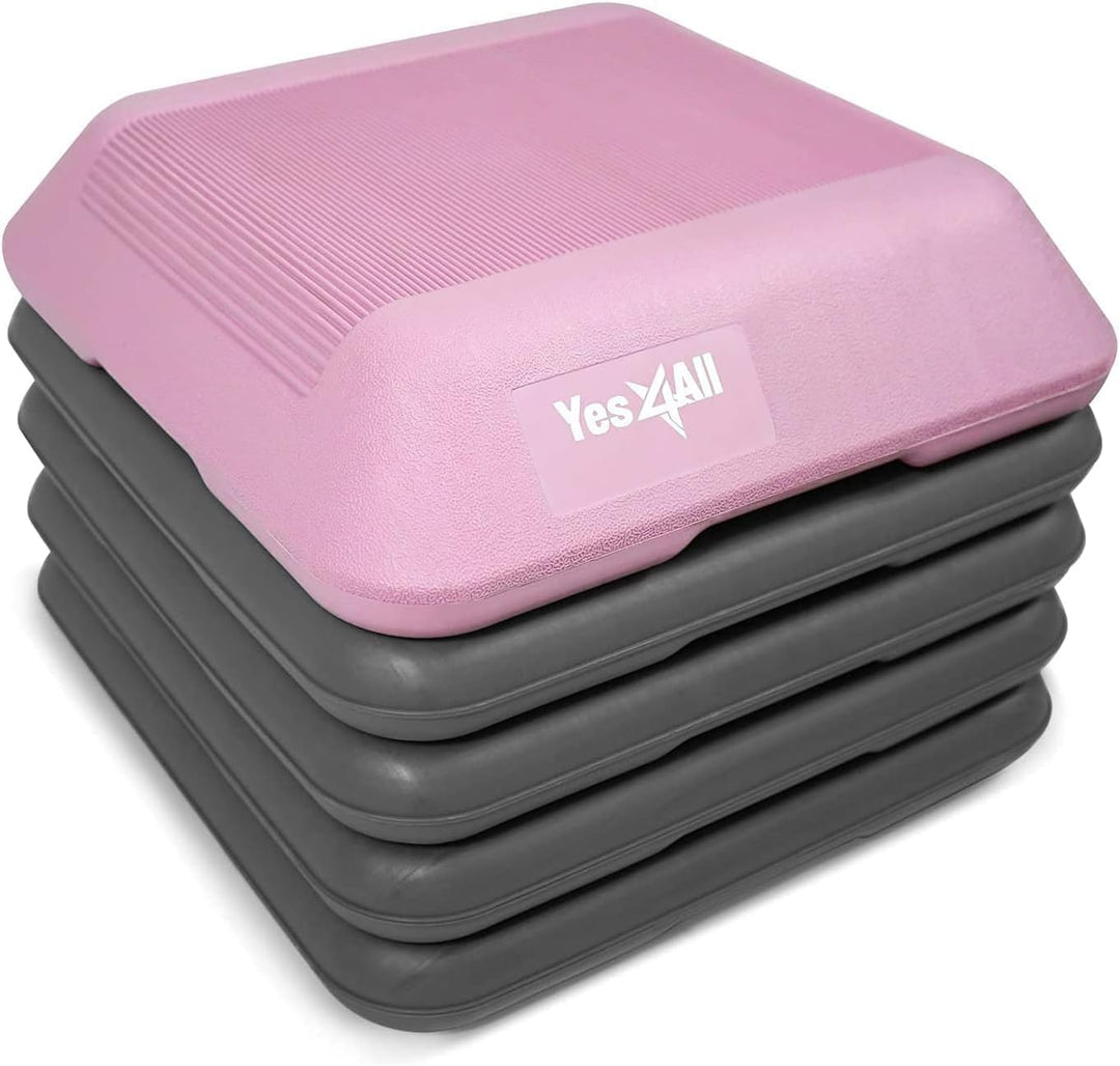 Yes4All Aerobic Stepper, Stepbench Aerobic-Fitness Steppbrett, Übung Workout Schritt Plattform mit 4