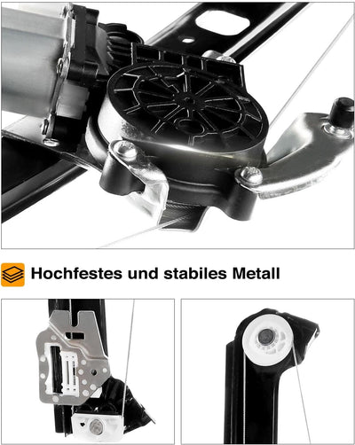 Frankberg Fensterheber Mit Motor Hinten Rechts Kompatibel mit X5 E53 SUV 2000-2006 51357125060, Hint