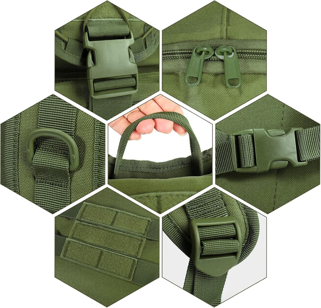 SHANNA Militärrucksack 35L/50L Armee Rucksack Molle, Hohe Kapazität Trekkingrucksack Wanderrucksäcke