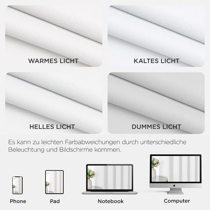 Joydeco Verdunkelungsvorhang 1 Stück,Vorhang Blickdicht mit Ösen Türvorhang H 210 x B 132 Thermovorh