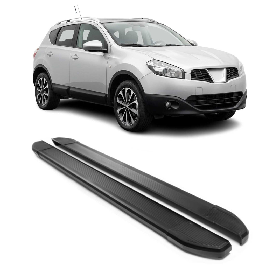 Trittbretter Seitenschweller kompatibel mit Nissan Qashqai +2 2008-2014 Aluminium Seitenbretter Schw