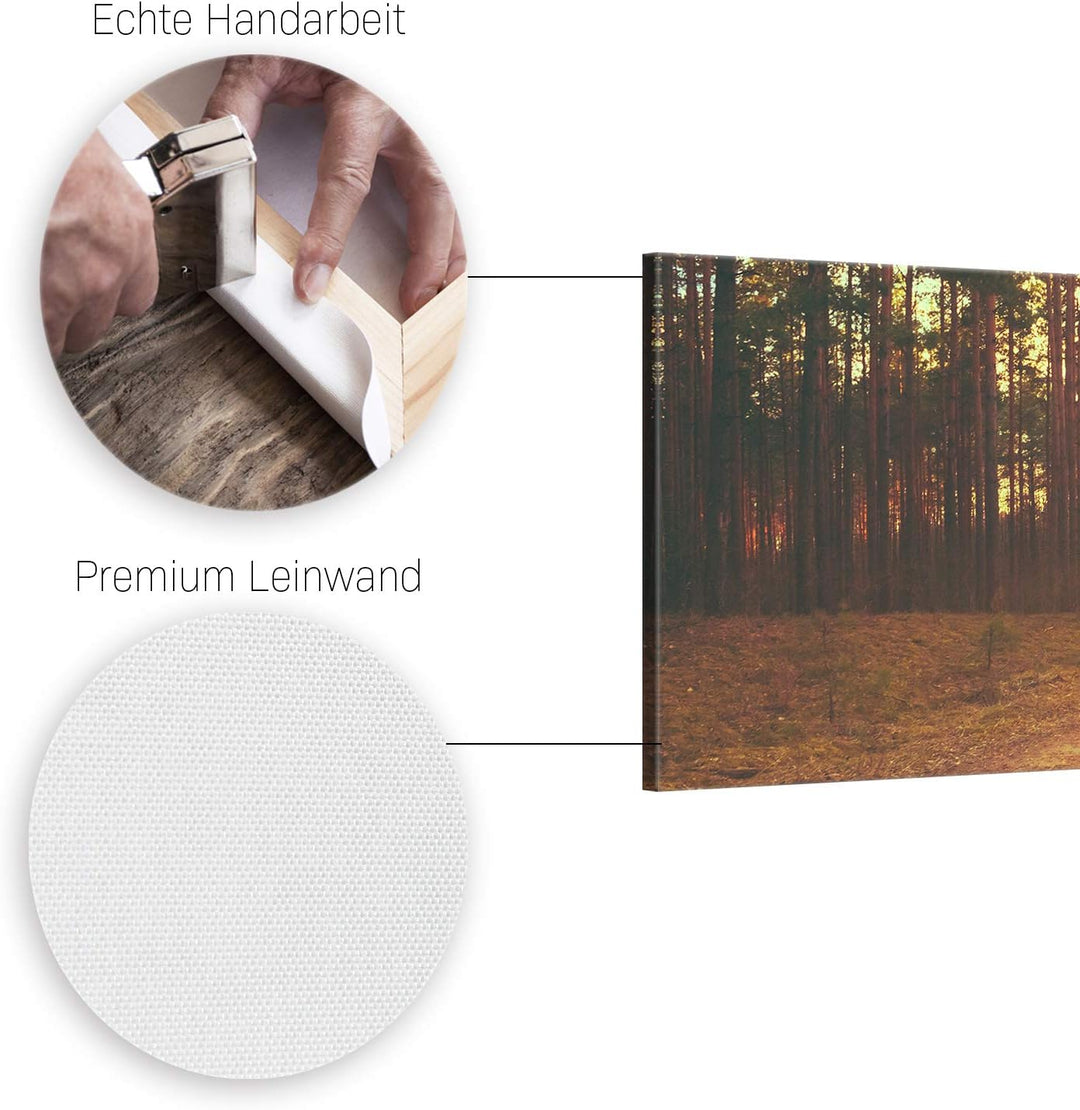 ge Bildet Bild auf Leinwand | Landschaftsbilder - freedom H in 100x40 cm als Panorama Wandbild | Wan