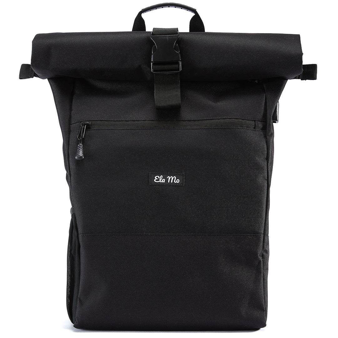 Ela Mo® Rolltop Rucksack Damen - Rollrucksack Anti Diebstahl für Sport & Reisen - Laptoprucksack für