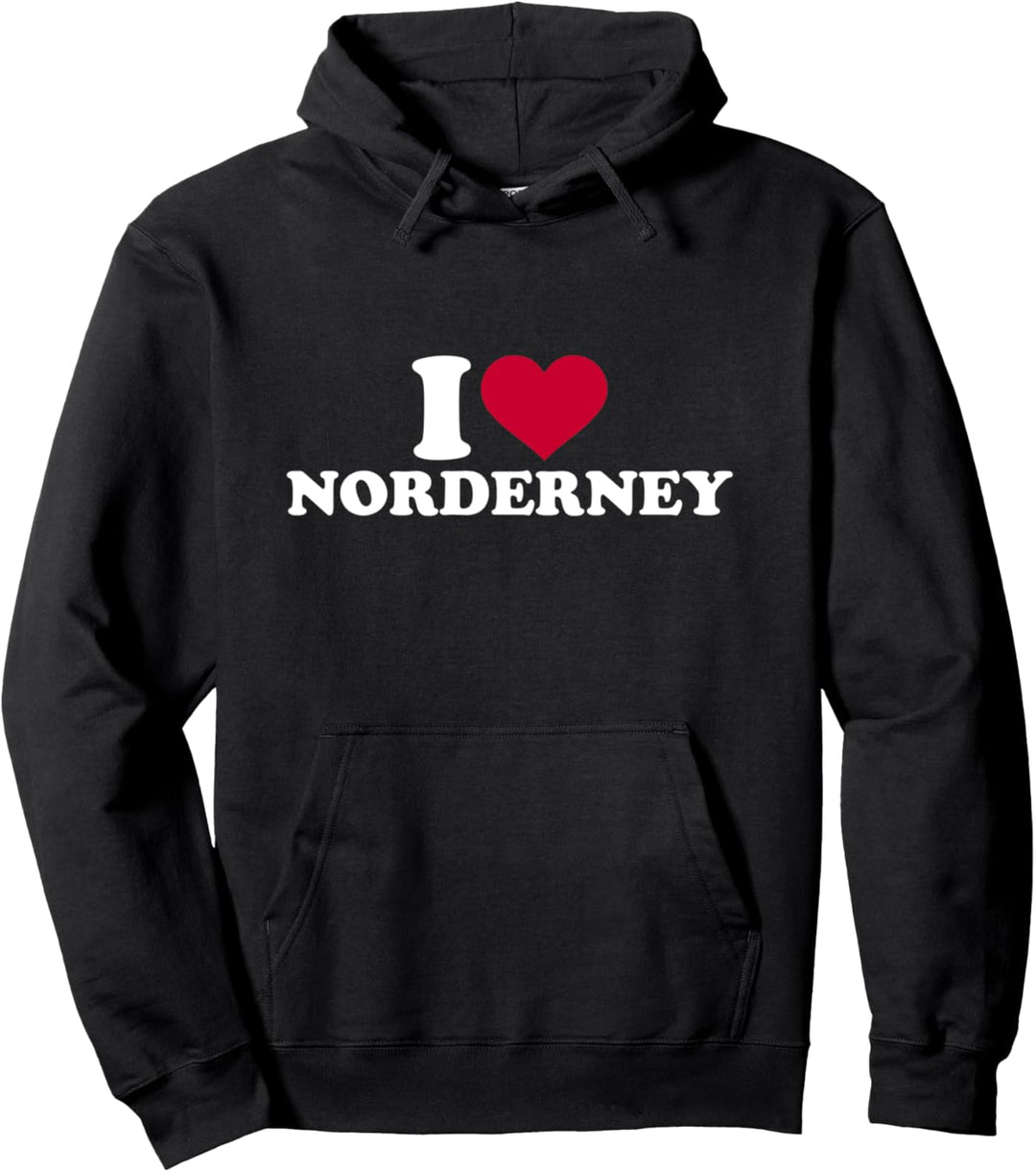 Ich liebe Norderney Pullover Hoodie
