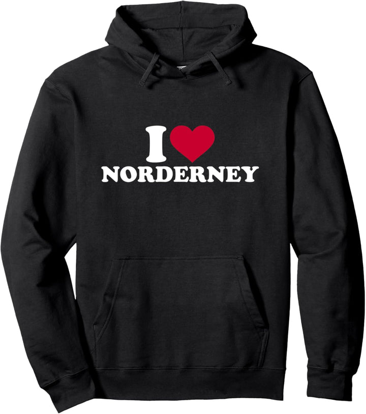 Ich liebe Norderney Pullover Hoodie