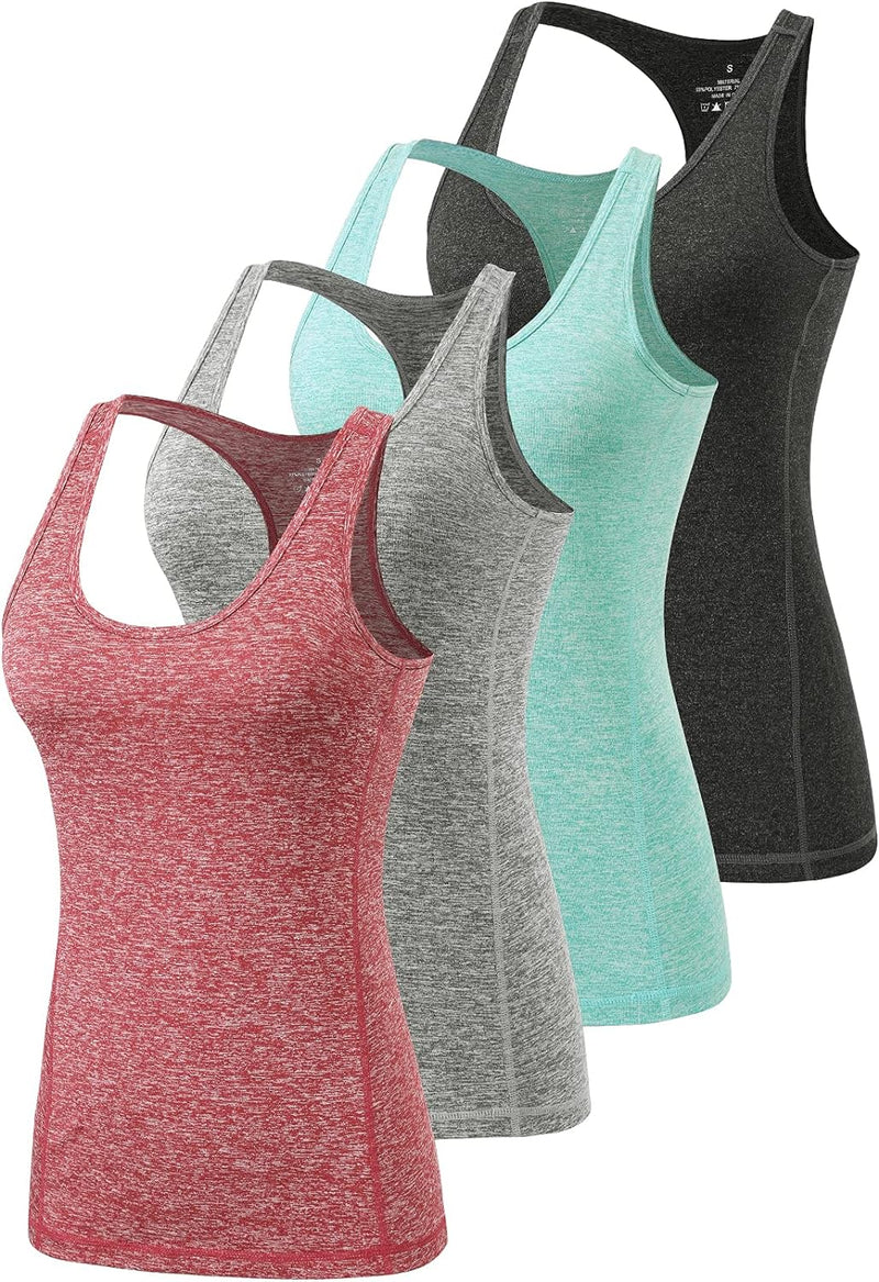 vislivin Sport-Tanktops für Damen Racerback Yoga Athletic Tanks Frauen Lauftraining Gym Unterhemd -