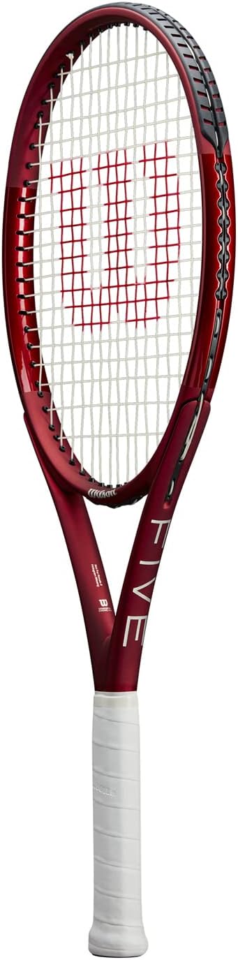 Wilson Tennisschläger Triad Five, Carbonfaser, Kopflastige Balance, 280 g, 69,2 cm Länge Griffstärke