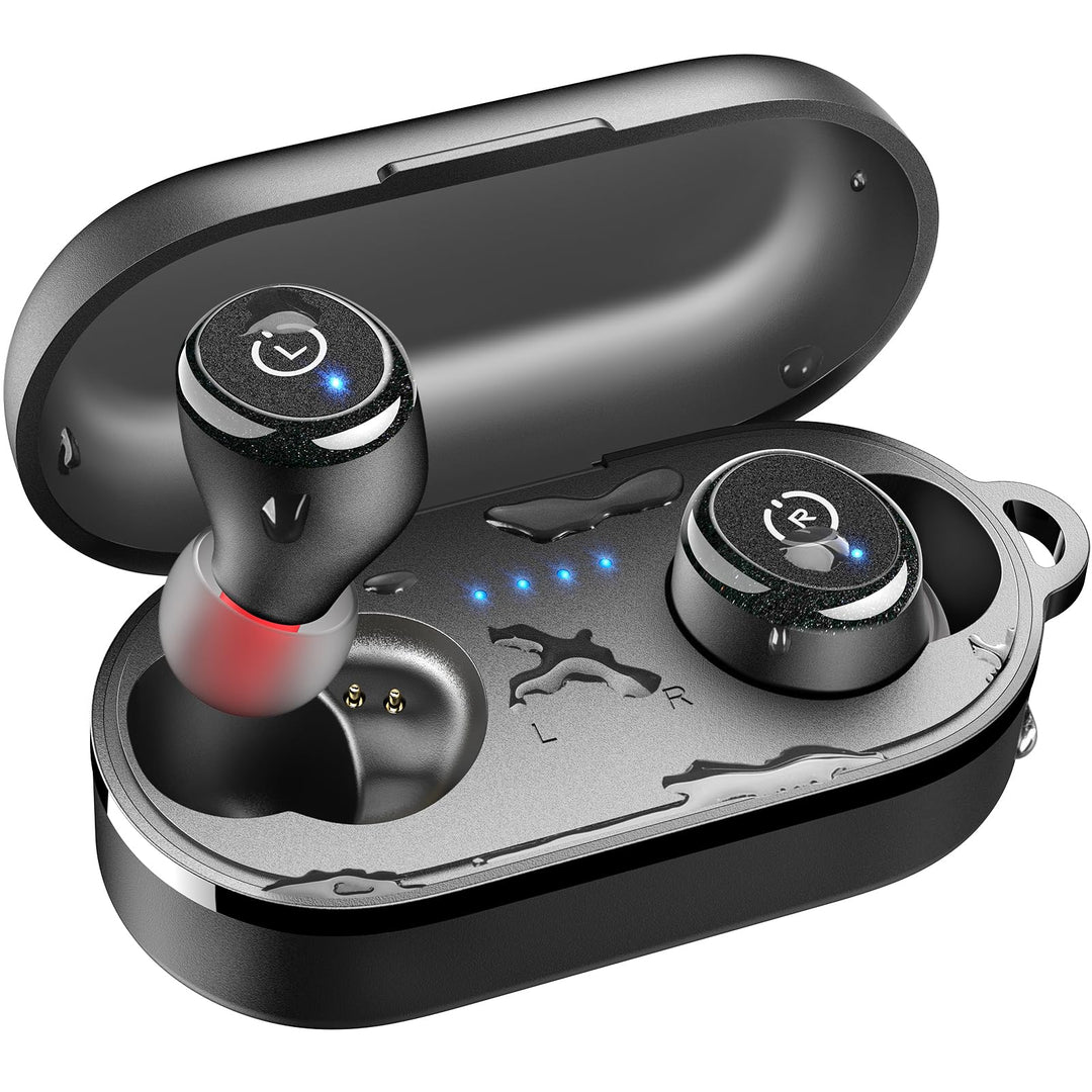 TOZO T10 Kopfhörer Kabellos Bluetooth In Ear mit Ladecase 55 Std. IPX8 | ENC für klare Anrufe und Kl