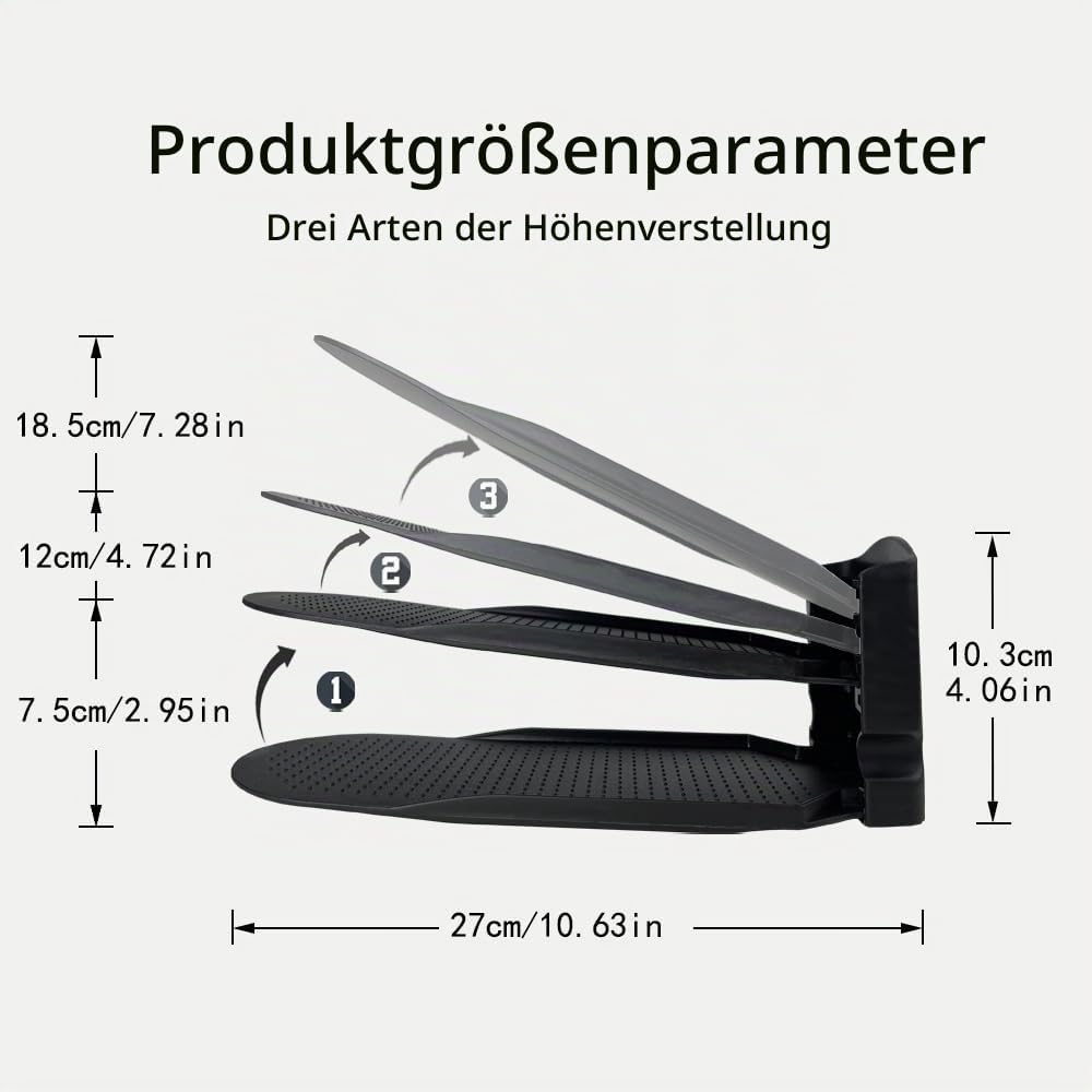 10 Stück Schuhschlitzversteller, doppellagig, verstellbar, Schuhregal, platzsparend, im Kleiderschra