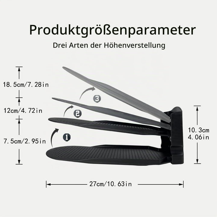 10 Stück Schuhschlitzversteller, doppellagig, verstellbar, Schuhregal, platzsparend, im Kleiderschra