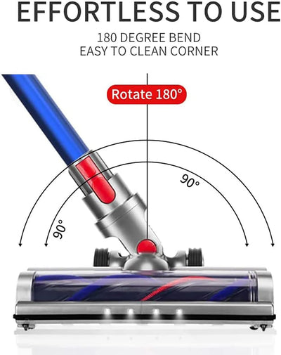 Bürste Kompatibel mit Dyson V7, V8, V10, V11, V15 Staubsauger Elektrobürste mit Direktantrieb mit 4