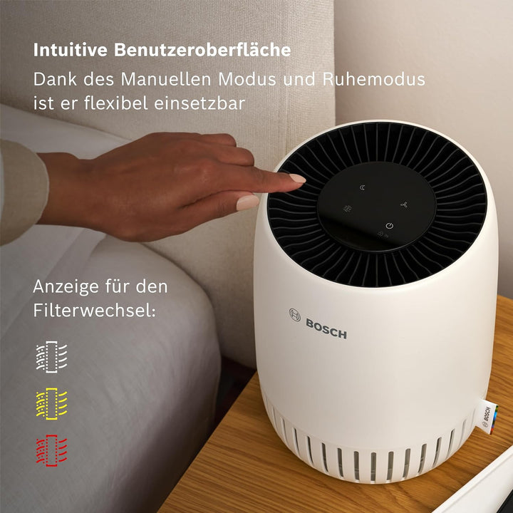 Bosch Air 500 Luftreiniger - Für Räume bis zu 20 m² - Entfernt effizient Schadstoffe - Mit 2-in-1 Lu