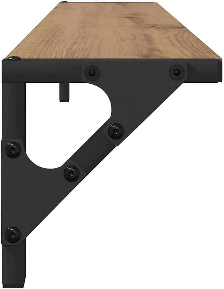 vidaXL Wandregale 2 pcs Artisan-Eiche 80 x 15 x 15,5 cm Holzwerkstoff, Stylische Wohnzimmerregale, l