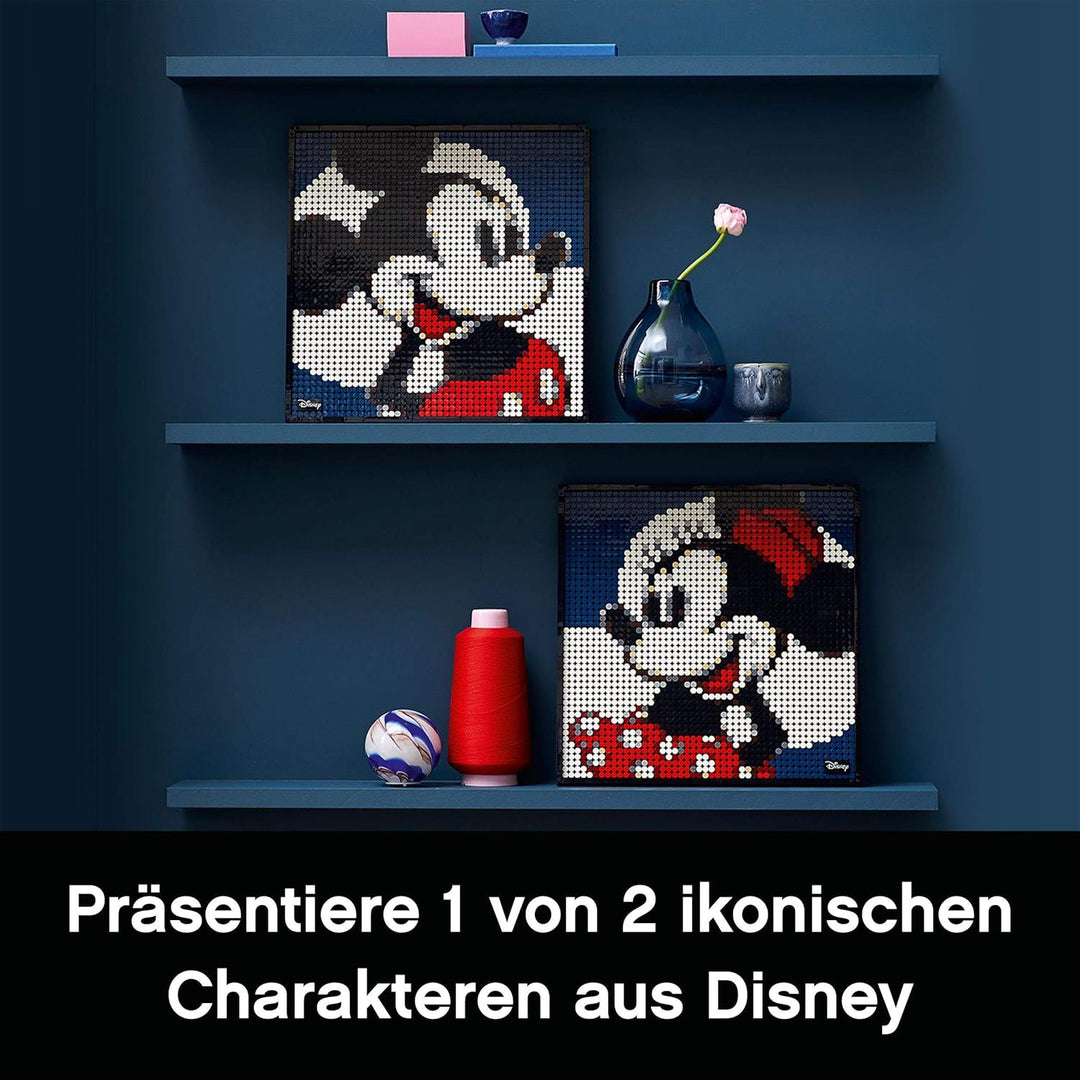 LEGO 31202 Art Disney's Mickey Mouse Set, Poster, Wanddekoration, Dekorationsideen, Geschenkidee für
