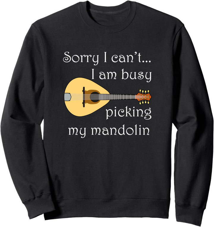 Mandolinenzupfen Musiker Musiknoten Volksmusik Sweatshirt
