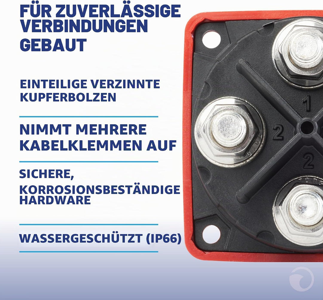 Blue Sea Systems Batterieschalter m-Serie, 300 A, Dual Circ. Plus MULTICOLOR, Dual Circ. Plus MULTIC
