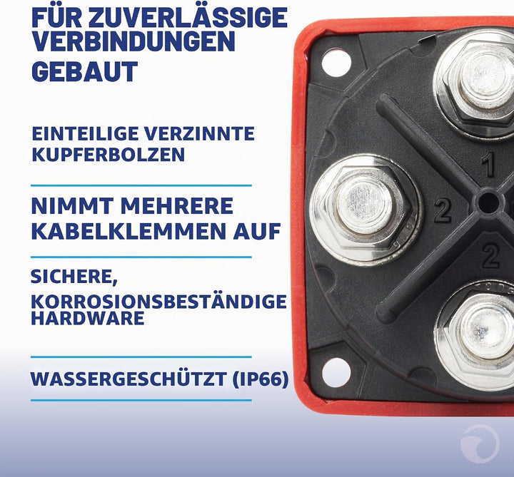 Blue Sea Systems Batterieschalter m-Serie, 300 A, Dual Circ. Plus MULTICOLOR, Dual Circ. Plus MULTIC