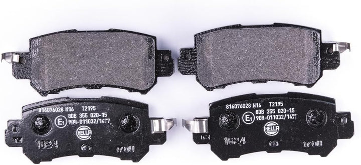 HELLA PAGID 8DB 355 020-151 Bremsbelagsatz - T2195 - Dicke/Stärke: 14.4mm - mit akustischer Verschle