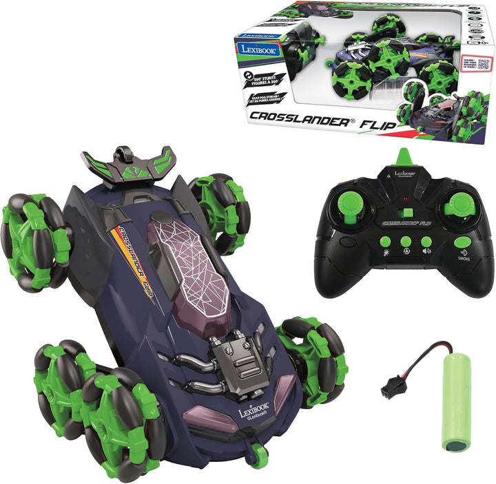 Lexibook Crosslander Flip, Ferngesteuertes Auto, bis zu 8km/h, 360°-Figur, Licht- und Soundeffekte,