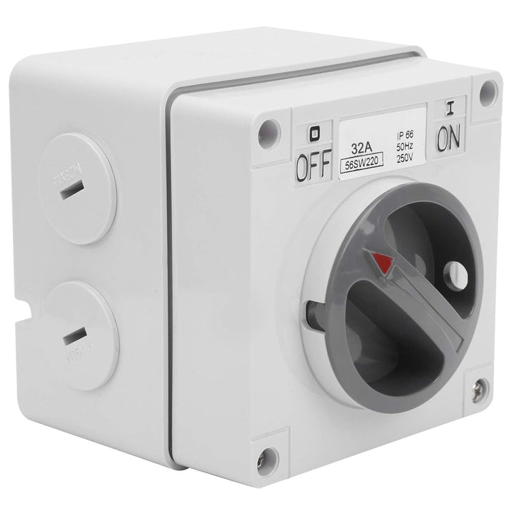 IP66 Wasserdichter Schalter 250V 2 Positionen Drehwahlschalter Staubdichter Ein Aus Schalter für den