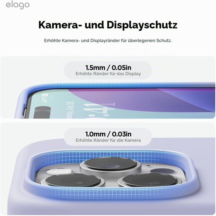elago Magnetisch Silikon Hülle Kompatibel mit iPhone 16 Pro Max Hülle 6,9 Zoll, Kompatibel mit Allen