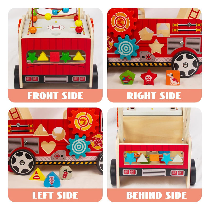 Lauflernwagen Aus Holz Für Kinder Lauflernhilfe Spass Babys, Laufen Lernen, Multifunktion Holzspielz