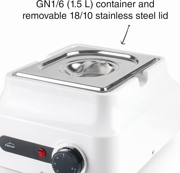 Lacor 69617 Schokoladenbad aus Edelstahl 18/10, Schmelzen von Schokolade, ideal zum Backen, aus ABS-