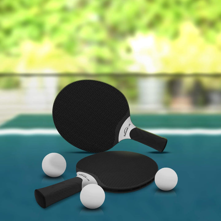 Senston Tischtennisschläger Set, Professionelles Tischtennis Set für 2-4 Spieler, Verbundgummi Tisch